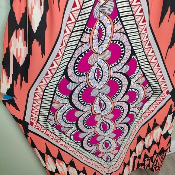 Pure Energy Plus Size Boho Print Maxi Dress - Picture 10 of 15